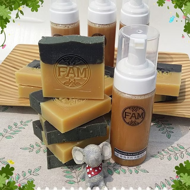 何首烏洗髮皂&泡泡