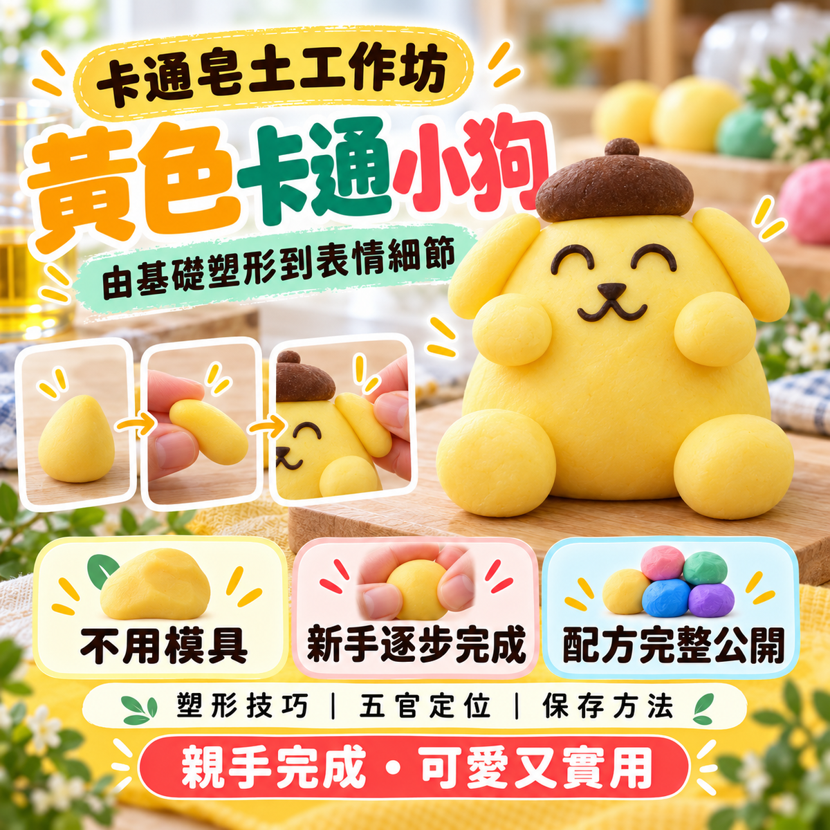 五色冷製手工皂土工作坊 – 卡通篇【261128】