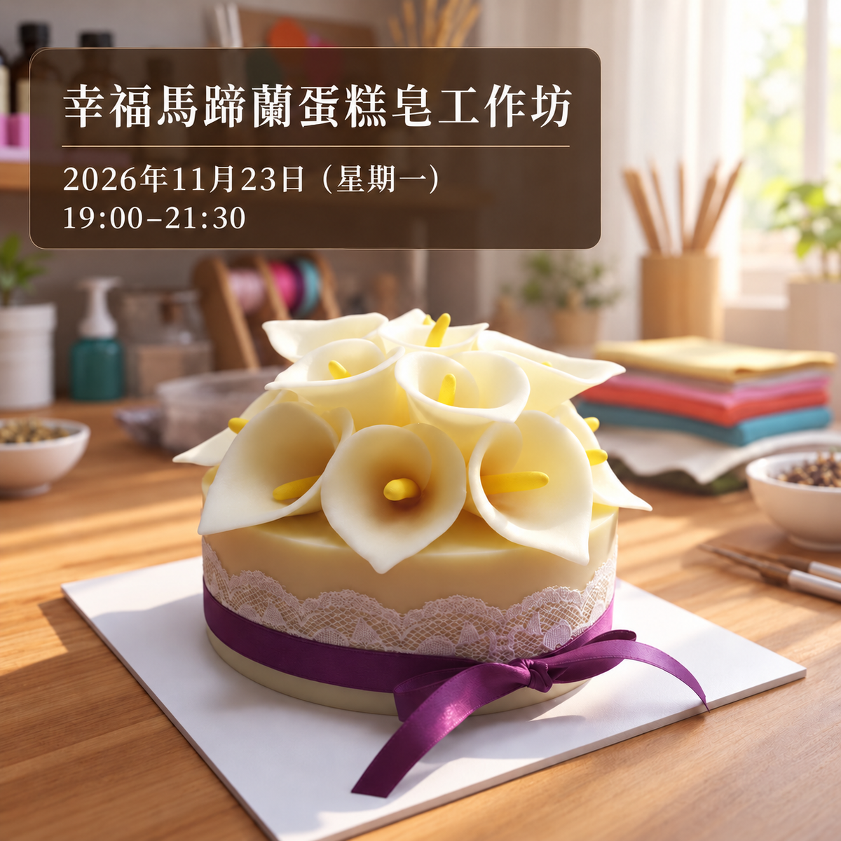 幸福馬蹄蘭蛋糕皂工作坊【261123】