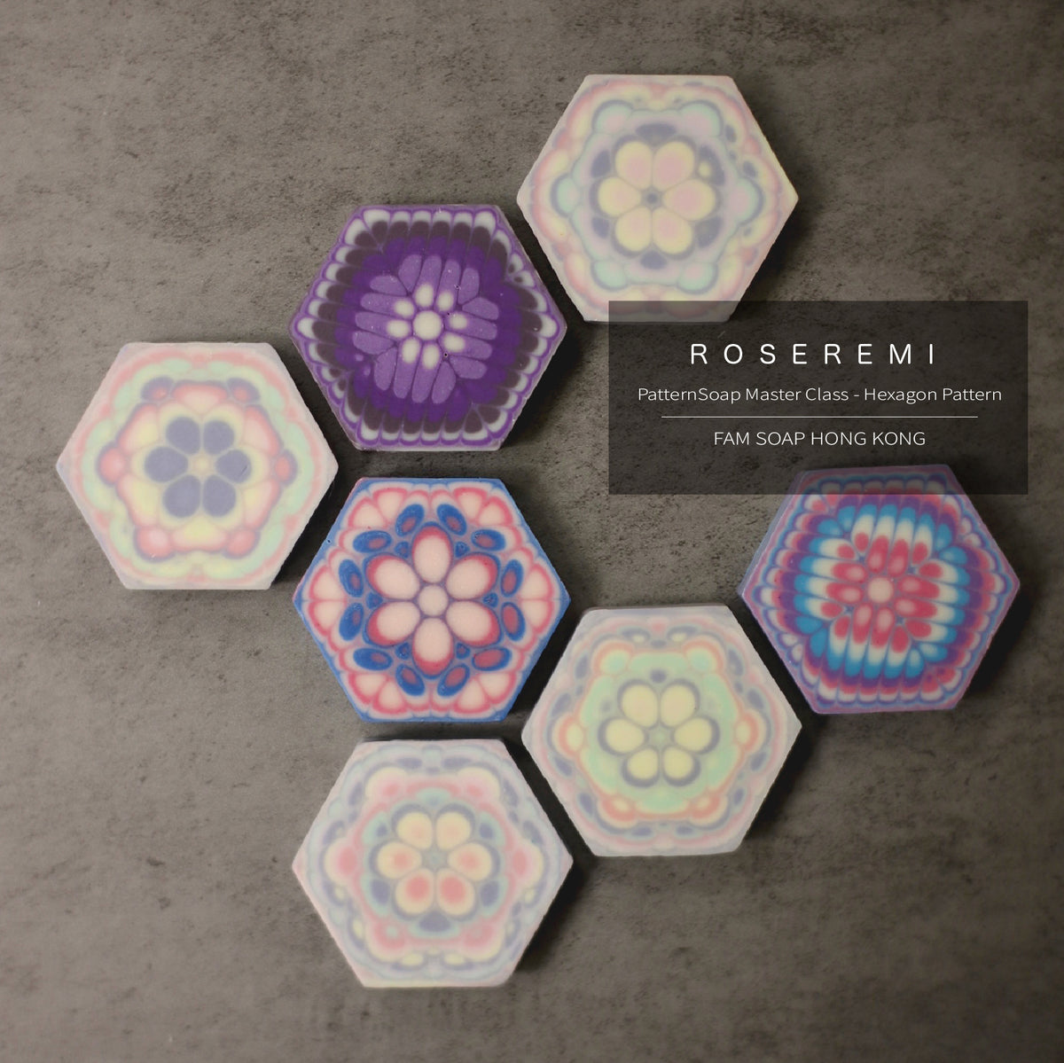 ROSEREMI PATTERN SOAP萬花筒花磚皂導師證書課程 【241115】